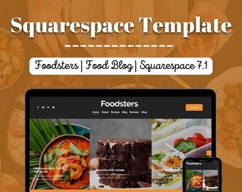 Food Squarespace 7.1 Website Template | Foodsters