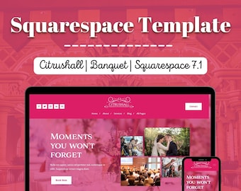 Squarespace Website Template for Banquets | Squarespace 7.1
