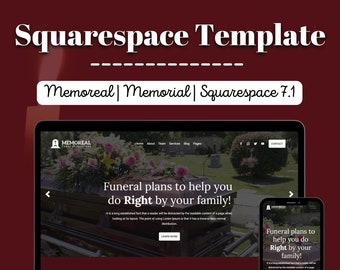 Memoreal Squarespace Template | Squarespace 7.1