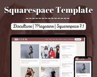 Squarespace Website Template for Fashion Magazine | Squarespace 7.1