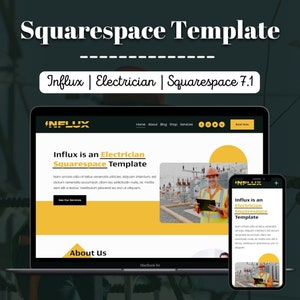 Squarespace 7.1 Website Template for Electrician