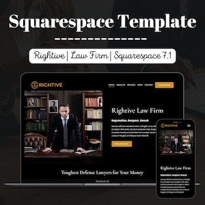 Squarespace Website Template 7.1 | Legal Services Website Theme