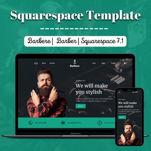 Hair Stylist Squarespace Website Template