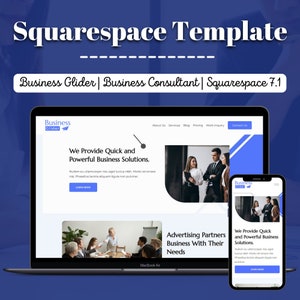 Business Consultant Squarespace 7.1 Website Template 画像 1