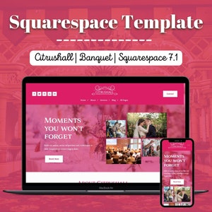 Squarespace Website Template for Banquets | Squarespace 7.1