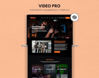 Squarespace 7.1 Videography Website Template for Filmmakers & Video Creators