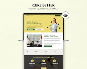Squarespace 7.1 Therapist Template for Counselors & Wellness Coaches