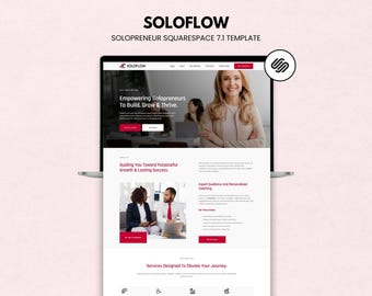 Solopreneur Squarespace Website Template for Personal Brands & Small Business Owners