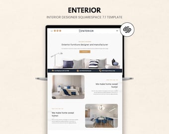 Squarespace 7.1 Website Template für Innenarchitekten Designer & Stylisten