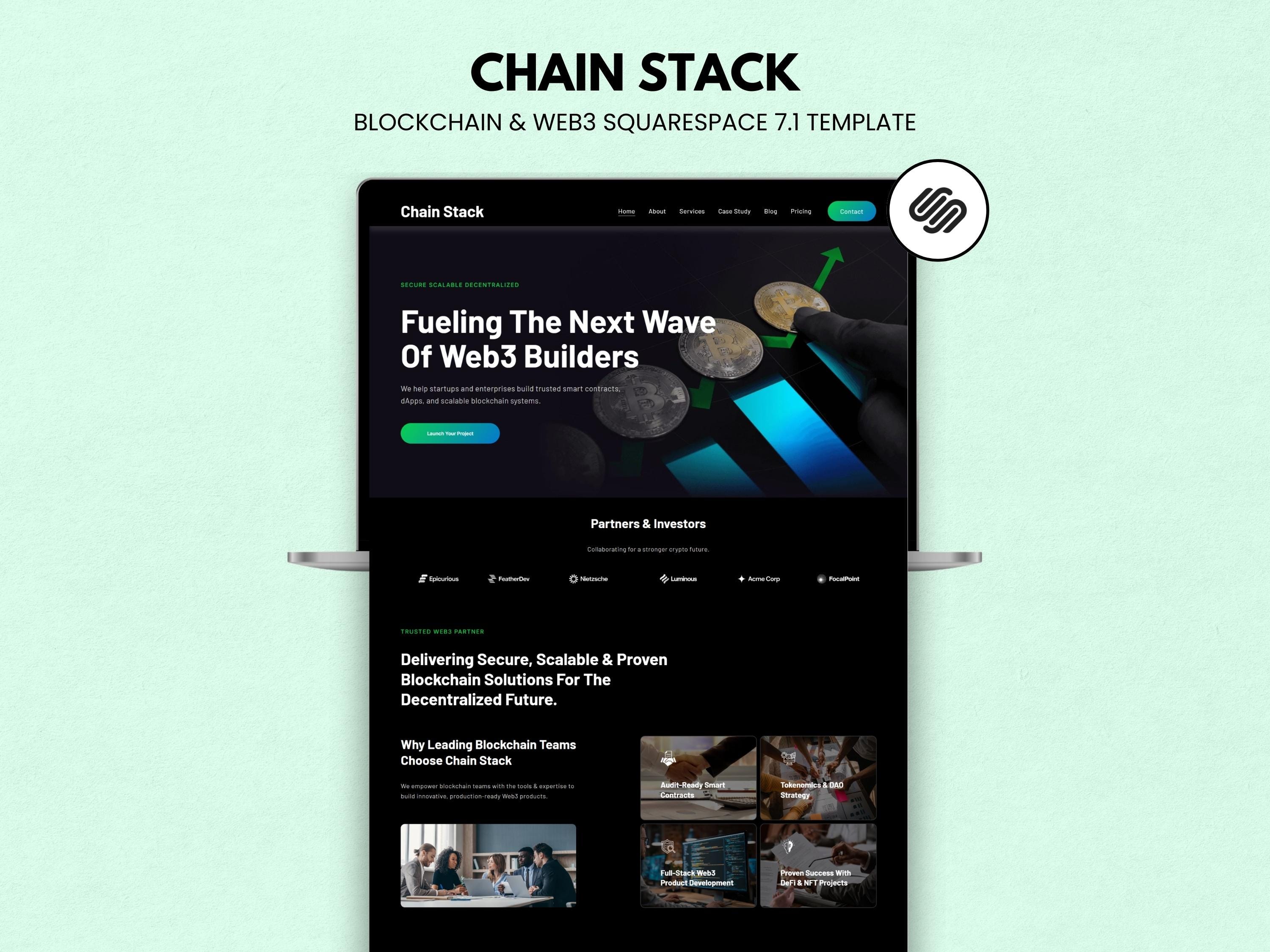 Website Template Crypto - Etsy