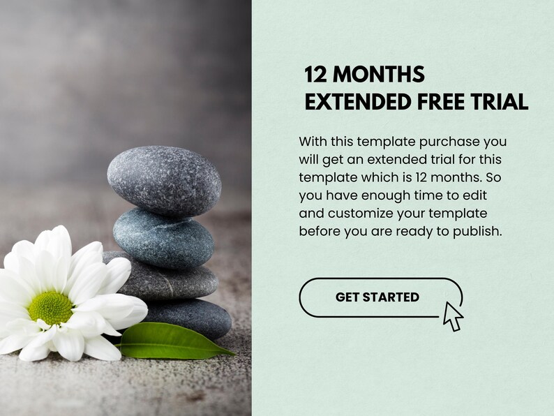 Squarespace 7.1 Wellness Website Template for Yoga & Meditation Coaches, DIY Small Business Website image 6