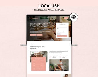 Websitesjabloon Spa Squarespace 7.1 voor beauty- en wellnessstudio's