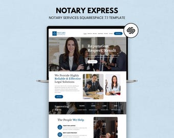 Squarespace 7.1 Notary Website Template for Notary & Document Services