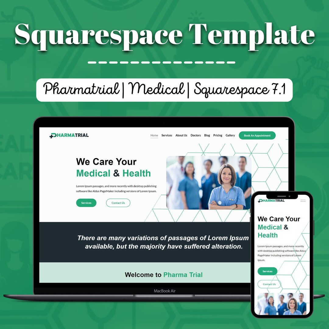 Pharmatrial Medical Squarespace Template Squarespace 7 1 Etsy Pharmatrial Medical Squarespace Template Squarespace 7 1 Etsy
