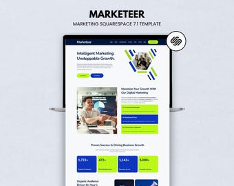Plantilla de sitio web para agencia de marketing de Squarespace para servicios creativos y digitales