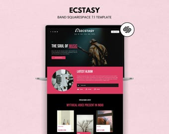 Plantilla web Squarespace 7.1 para artistas musicales (bandas e intérpretes)