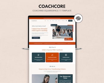 Squarespace 7.1 Coaching Website Template for Life & Business Coaches
