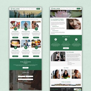 Squarespace 7.1 Wellness Website Template for Yoga & Meditation Coaches, DIY Small Business Website image 2