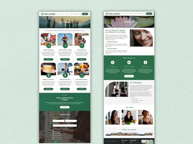 Squarespace 7.1 Wellness Website Template for Yoga & Meditation Coaches, DIY Small Business Website image 2
