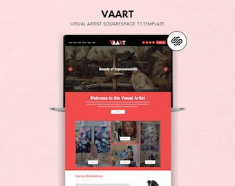 Plantilla web de portafolio para artistas visuales y creativos de Squarespace 7.1