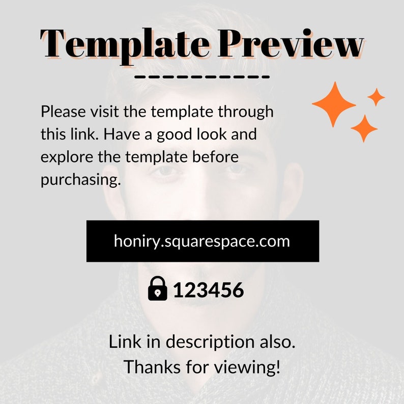 Squarespace 8.1 Website Template für Schauspieler und Models Bild 10
