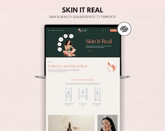 Squarespace 7.1 Hudvårdswebbmall för skönhets- och självvårdsmärken