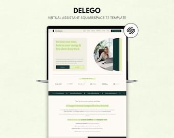 Squarespace Virtual Assistant Website Template for VA & Remote Support Services