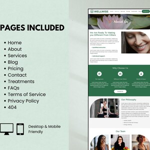 Squarespace 7.1 Wellness Website Template for Yoga & Meditation Coaches, DIY Small Business Website image 4