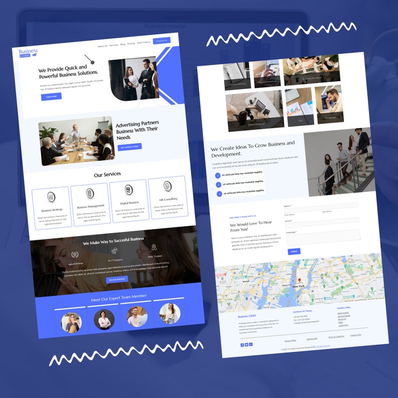 Business Consultant Squarespace 7.1 Website Template 画像 2