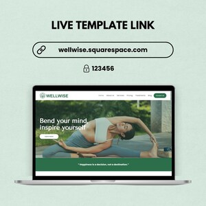 Squarespace 7.1 Wellness Website Template for Yoga & Meditation Coaches, DIY Small Business Website image 7