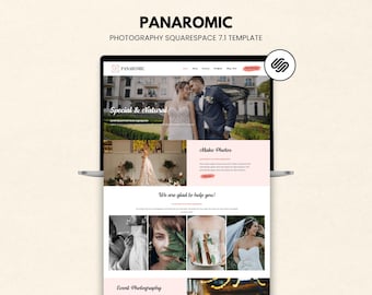 Modern Photography Squarespace 7.1 Template, Wedding & Boutique