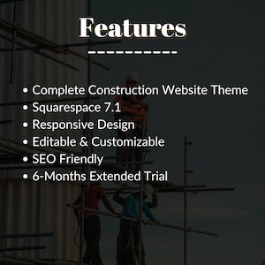 Constructit Squarespace Template, Squarespace 7.1 Website, Squarespace Template Construction image 6