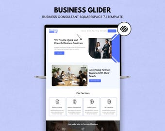 Modello per consulente aziendale Squarespace, modello di sito web moderno