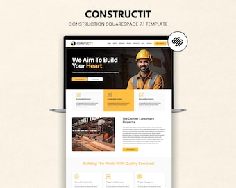 Squarespace 7.1 Construction Template for Builders, Contractors & Renovation Services