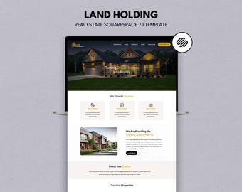 Squarespace 7.1 Real Estate-websitesjabloon voor makelaars en vastgoedvermeldingen