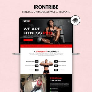 Plantilla web Squarespace 7.1 para gimnasios y entrenadores personales