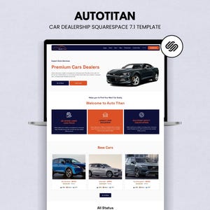 Car Dealership Squarespace Website Template