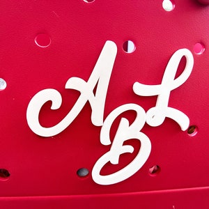 Monogramm Bogg Bit-Script Initialen | Bogg Bit-Monogramm | Bogg Charm-Brief | Bit-Initialen Bogg Charm-Script beschriftetes Bit-Initial Bogg Bit