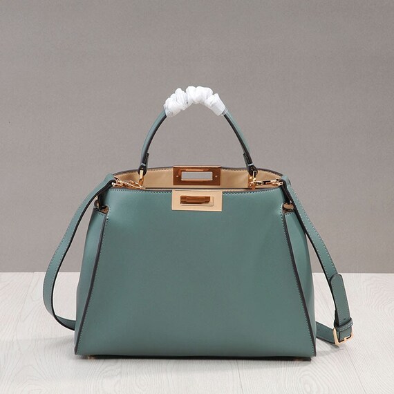 CLASSIC PEECABOO SALLERIA STITCHES TOTE SHOULDER BAG PURSE REAL COWHIDE LEATHER CLASSIC PEECABOO SALLERIA STITCHES TOTE SHOULDER BAG PURSE REAL COWHIDE LEATHER