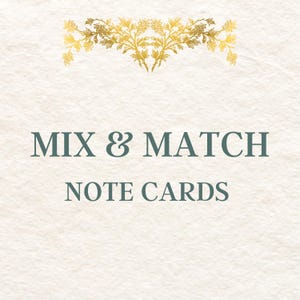 Mix and Match Note Card Bundle, Note card bundle, set of note cards, Cards with envelopes, Note Cards, Cards Set