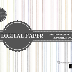Vertical Stripe Digital Paper, Vertical Texture Stripe Paper, Stripe Spring Paper, Instant Download, Stripe Digital Paper, Digital Paper