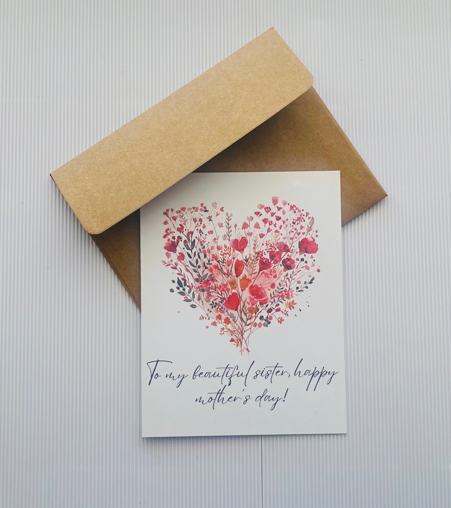 greeting card mothers day gifts for a sister