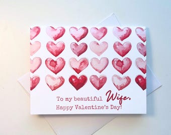 Valentines Day Cards for Wife, Valentines Day Cards, Wife Valentines Gift, Valentines Day, Card for her, Valentines for Wife, Blank Cards