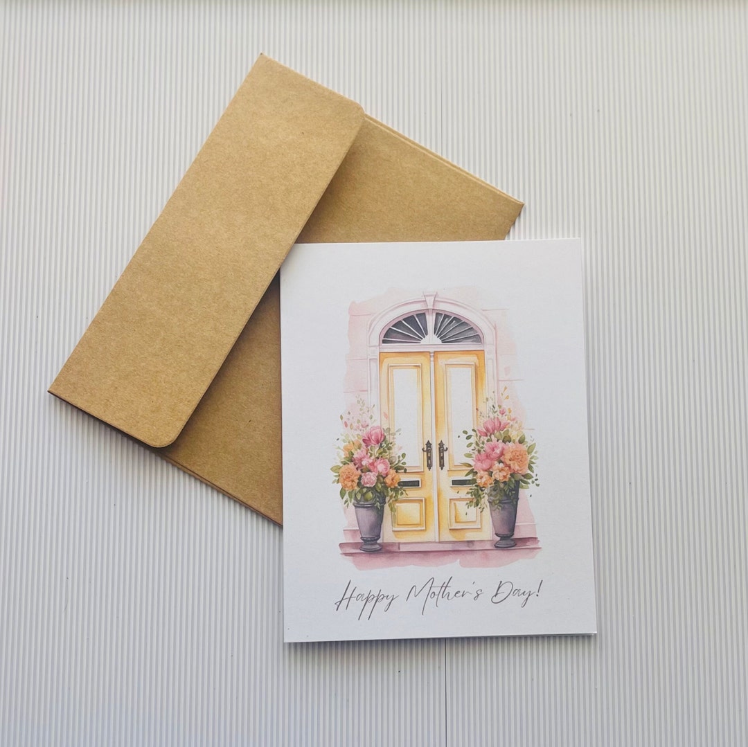 Mother's Day Note Card With Envelope, Spring Mother's Day Note Card ...