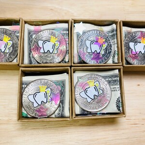How our coins come packaged when you add on a $2 bill.