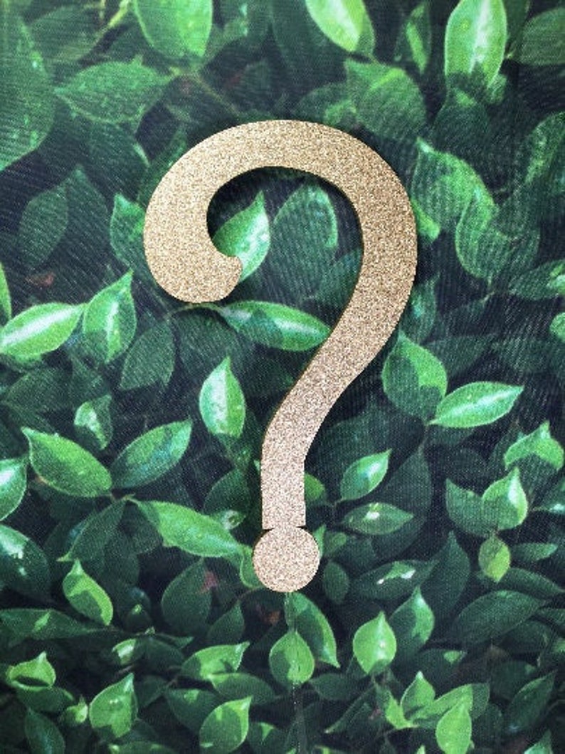Question Mark Gender Reveal Cake Topper Etsy