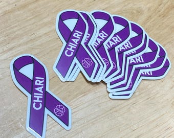 Mini Chiari Malformation Clear Stickers (10 Count)