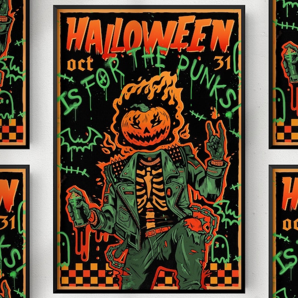Halloween Punks Print