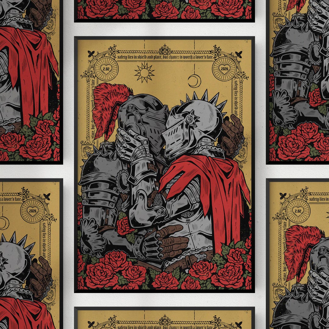 Knightly Love Print - Etsy