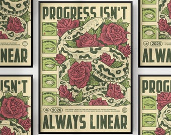 Progress Isn't Always Linear Print
